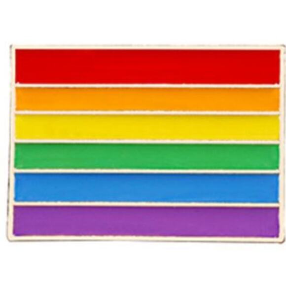 Rainbow Flag Pin Brooch - Picture 1 of 1